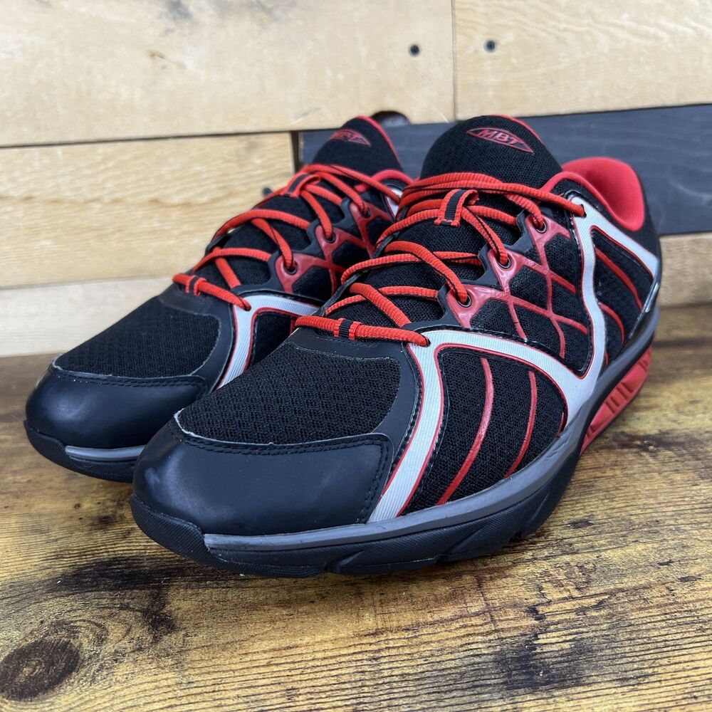 MBT Jengo 5 Sport 700461-595Y Men's 13 Casual Shoes Red Black Lace Up Sneaker